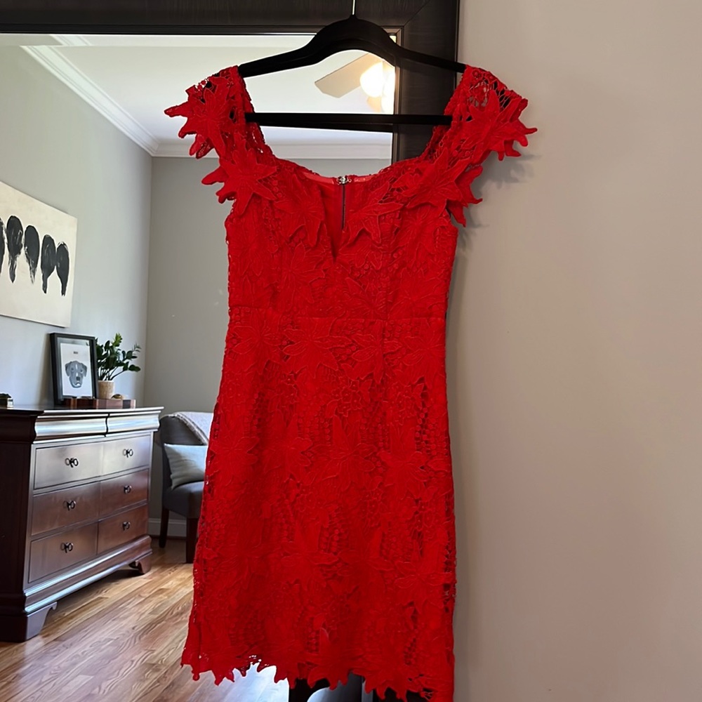 Gorgeous ASTR The Label off the shoulder red dress